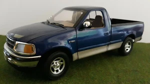 FORD F-150 XLT 1997 F150 Pick Up bleu o 1/18 AMERICAN MUSCLE ERTL 7225 miniature - Imagen 1 de 10