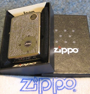ZIPPO JEEP Lighter COMPASS 48765 Mint in Box LOGO 2023  Sealed NEW N-S-E-W - Picture 1 of 2