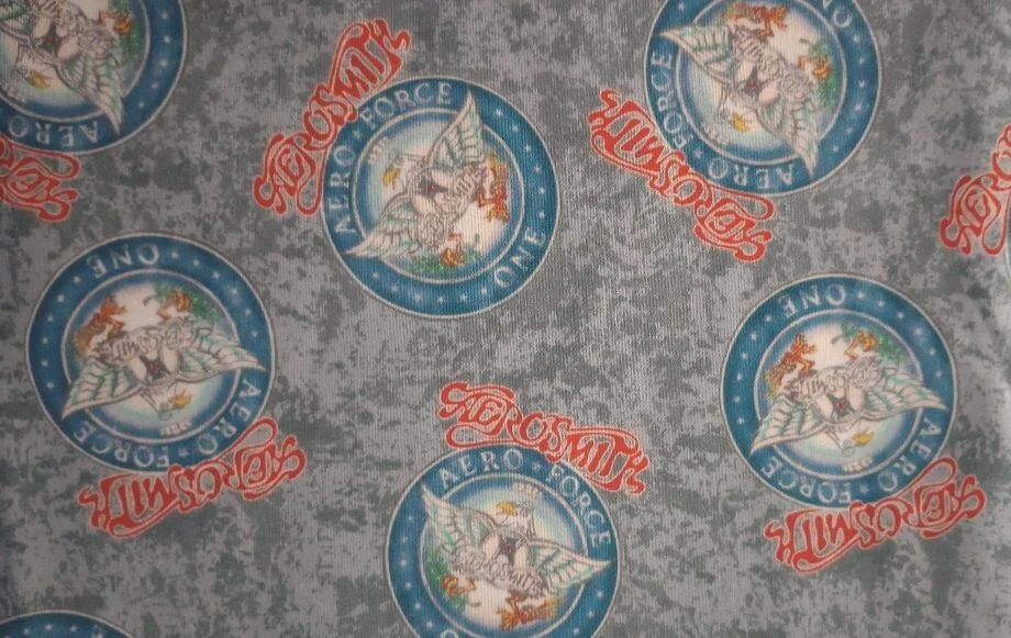 Aerosmith band music fun fabric 14 by 11 inch 1pc - Image 1 of 2