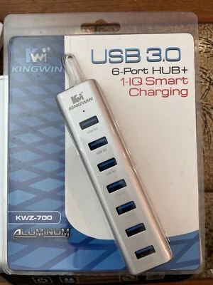 Kingwin KWZ-700 Aluminum With 6-port Hub+ 1-IQ Smart Charging - Image 1 of 2
