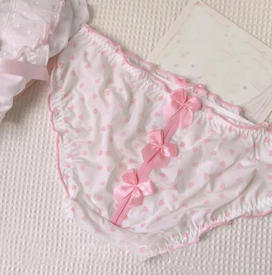 Dulces Niñas Encaje Lazo Bragas Calzoncillos Ropa Interior Lolita Princesa Kawaii Calzoncillos Foto 1 de 4