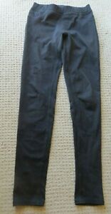 H & M Size 13-14Y Black Stetch Leggings Pants Elastic Waist Back Pockets