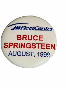 Bruce Springsteen 1999 Vintage Pin Botón Pinback FleetCenter Boston Concierto agosto - Imagen 1 de 2