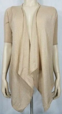 Новый с Ярлыками Charlotte Russe бежевый золотой блестящий блестящий открытый передний кардиган свитер маленький - Изображение 1 из 4