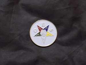 Large Challenge Coin Freemason Order Eastern Star OES Engravable Masonic NEW! - Picture 1 of 2