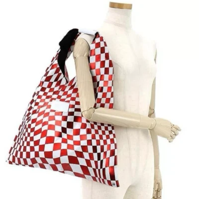 MM6 Maison Margiela Bolso de Mano Mujer Rojo X Blanco de Japón Japonés JP Foto 1 de 4