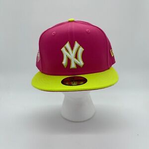 New Era New York Yankees 2009 World Series MLB Champions Hat Cap Pink Size 7 3/8