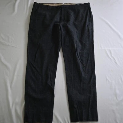 Pantalones de vestir para hombre BR monograma 40x32 gris pata de gallo Tessuti Sondrio 870410 Foto 1 de 4