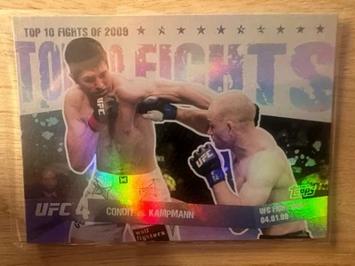 2010 Topps UFC Main Event - Top 10 Fights of 2009 Carlos Condit, Martin Kampmann - Image 1 of 2