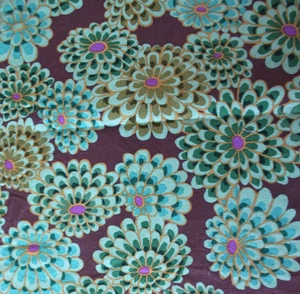 KAFFE FASSETT FLOATING FLOWERS GREENNGP56 8.5”X WOF original issue - Picture 1 of 2