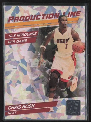 Donruss #29 Chris Bosh 2010-11 línea de producción paquetes de rack hielo agrietado Foto 1 de 2