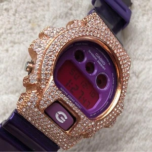 Casio G SHOCK Zirconia Bezel Violet Purple Limited Edition Watch - Picture 1 of 4