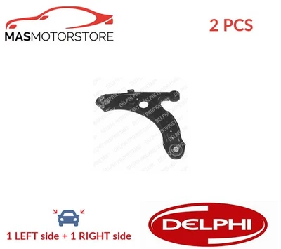 LH RH TRACK CONTROL ARM PAIR FRONT DELPHI TC786 2PCS I NEW OE REPLACEMENT - Image 1 of 4