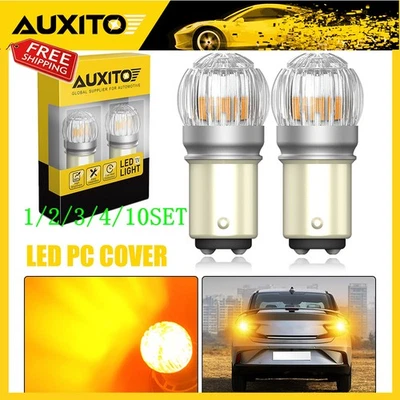 1157 BAY15D 3030SMD Ámbar LED Canbus Luz de freno trasera sin errores 1~10 Juego Foto 1 de 4