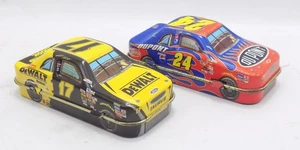 Race Car CANDY TINS / 2003 / DUPONT #24 / DeWALT  #17 / NASCAR COLLECTIBLE - Picture 1 of 6