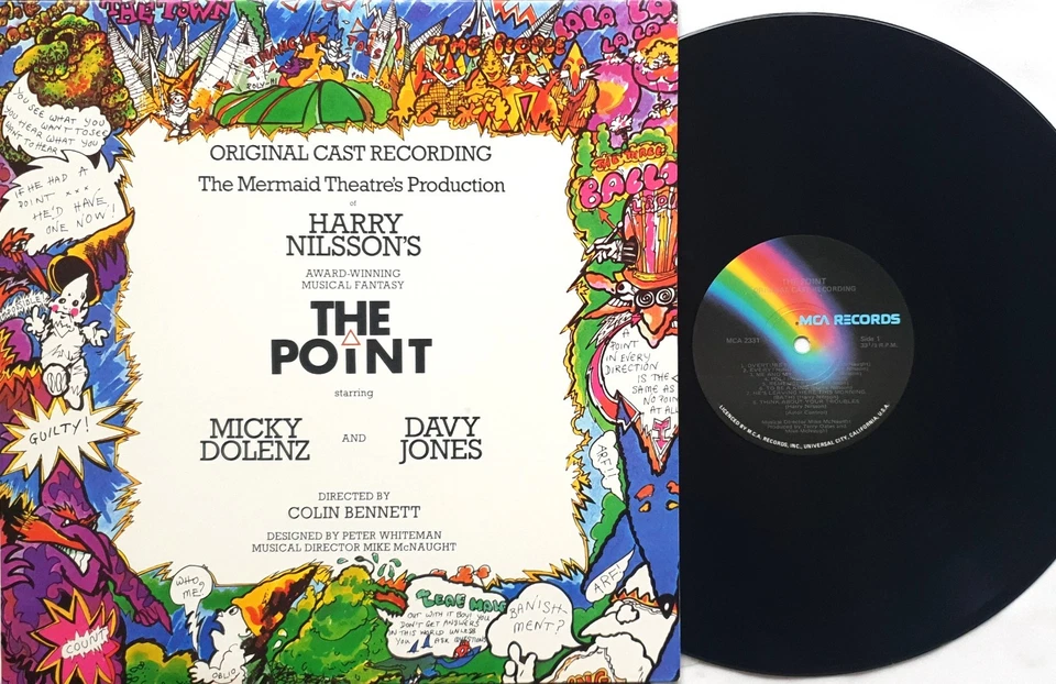 Micky Dolenz & Davy Jones–Harry Nilsson's The Point LP 1977 Australia MCA 2331 - Image 1 of 3