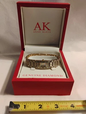 anne klein Rhinestone watch women - Image 1 of 4