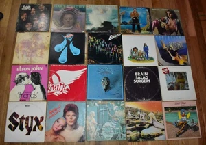 Job Lot of 90 Vintage 1970s Vinyl LP Records Rock Pop Styx Elton John Chicago ++ - Bild 1 von 23