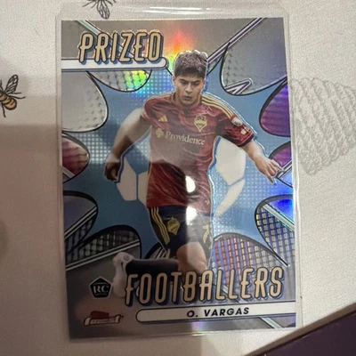2023 Topps Finest MLS Prized Footballers PF-3 OBED VARGAS Seattle Sounders RC - Image 1 of 4