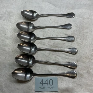 6 Royal Doulton 18/10 Stainless Steel Tea spoons 5 1/4” cutlery vintage used - Picture 1 of 13