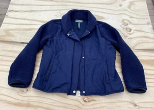 L-RL Ralph Lauren Active Full Zip Fleece Jacket Quilted Women's Blue Sz. XL - Imagen 1 de 8