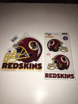 Washington Redskins Pack Of 3 NFL Magnet & Window Hanger Officially Licensed - Image 1 of 4