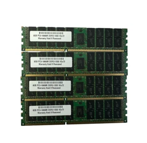 32 GB 4 X 8 GB di memoria per HP Workstation Z800 DDR3 PC3-10600 1333 MHz ECC RDIMM RAM - Foto 1 di 1