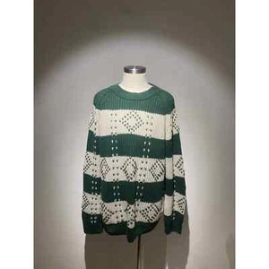 Dries Van Noten Oversized Green Knit Sweater - Picture 1 of 7