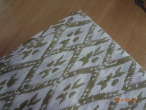 44” Wide Block Printed Indian Ikat 10 Yard Dressmaking 100% Cotton Fabric IF9 - Picture 1 of 3