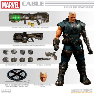 Mezco One: 12 Collective: Modellino Marvel X-Men Cable - Foto 1 di 1