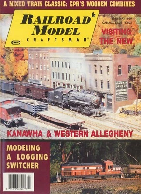 Revista Railroad Model Craftsman mayo 1990 modelando un Conrail C32-8 Foto 1 de 2