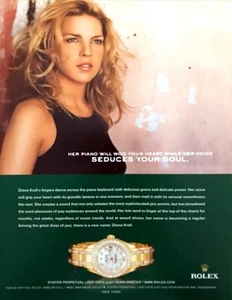 2005 Pianista Diana Kroll Rolex Datejust Pearlmaster Reloj Foto Impresión Anuncio - Imagen 1 de 1
