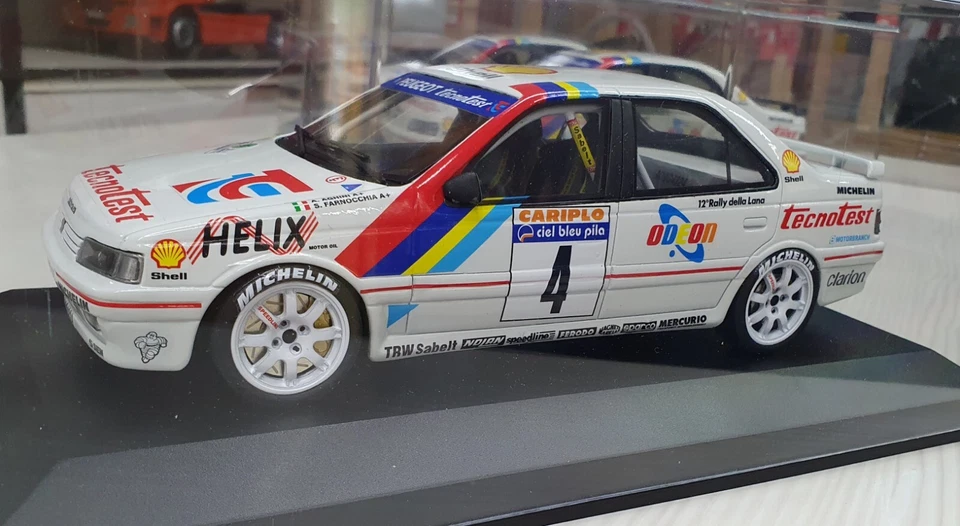1/18 Peugeot 405 Mi16 Rally Lana 1989 Aghini - Immagine 1 di 1
