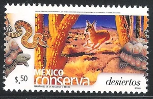 pc152 Mexico Conserva MNH paper 4 Sc#2394 Mc#3151 Et#mc152 deserts - Picture 1 of 1
