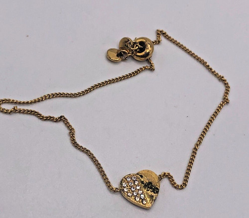 Bracciale Michael Kors tono oro delicato pavè cuore bolo