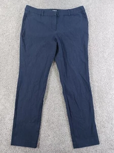 Liz Claiborne Career Emma Classic Womens Dress Pants 14 Blue Cotton Blend - Picture 1 of 11