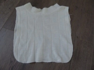 Vintage Dickie Creamy White Sleeveless Mock Turtleneck Neck Sweaters Men & Women - Image 1 of 3