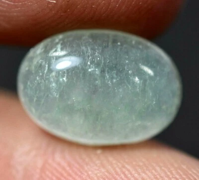 Rarest Semi Precious 5.70 Ct Natural Green Aventurine Cabochon Quartz Gemstone - Image 1 of 4