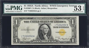 1935A Star North Africa Silver Certificate Fr. 2305* PMG 53 EPQ - Picture 1 of 3