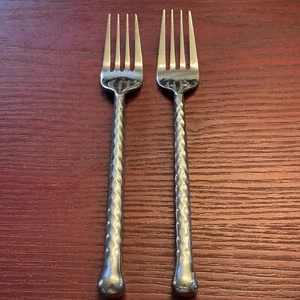 Gibson Keaton II (for Target Home) Stainless Flatware 2 Dinner Forks - Picture 1 of 2