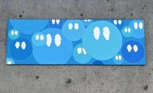 Canvas Wall Art 12x36” Orb Smiley Face - Picture 1 of 5