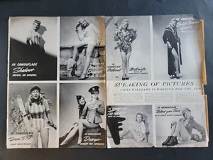Chili Williams Segunda Guerra Mundial Pin-up Niña Pin-up De Colección Años 1940 Revista Pictórica - Imagen 1 de 1