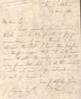 MICHAEL FARADAY PERSONAL AUTOGRAPH LETTER TO BENJAMIN LUMLEY AUTHOR SIRENIA 1862