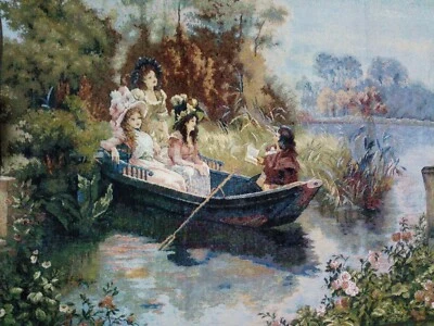 Tapestry. Picture Carpet, Antiques 70 years. size 72 - 134. - Image 1 of 4