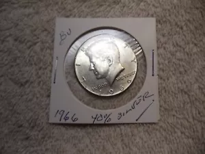 1966 KENNEDY HALF DOLLAR 40% SILVER SHIPS FREE - Picture 1 of 2