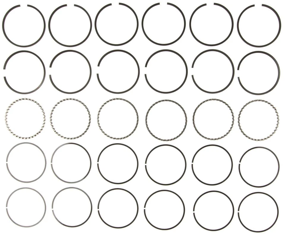 Комплект поршневых колец двигателя подходит для Plymouth Valiant Fury Trailduster 1960-1983 годов выпуска MAHLE O - Изображение 1 из 1