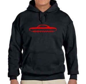 1965-69 Corvair klassischer schwarzer Hoodie Sweatshirt KOSTENLOSER VERSAND - Bild 1 von 7