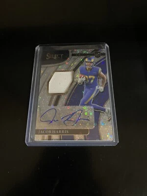 Jacob Harris 2021 Select Disco Prizm Auto Jersey Patch /25 RC Rams - Image 1 of 2