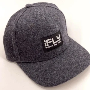 iFly indoor skydiving gray heavy felt baseball cap - Picture 1 of 5