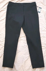 NWT Tommy Hilfiger Black Skinny Ankle Dress Pants Women's Mid-rise Size 8 - Picture 1 of 7